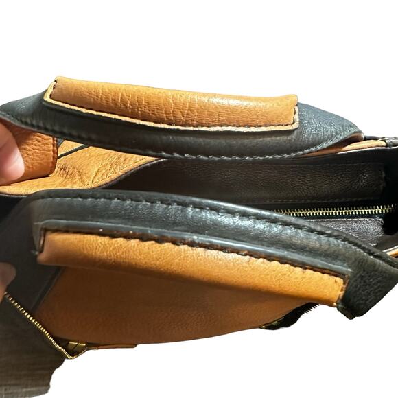 orYANY Lian satchel shoulder bag black, acorn, brown and orange Pebble leather - Picture 5 of 10